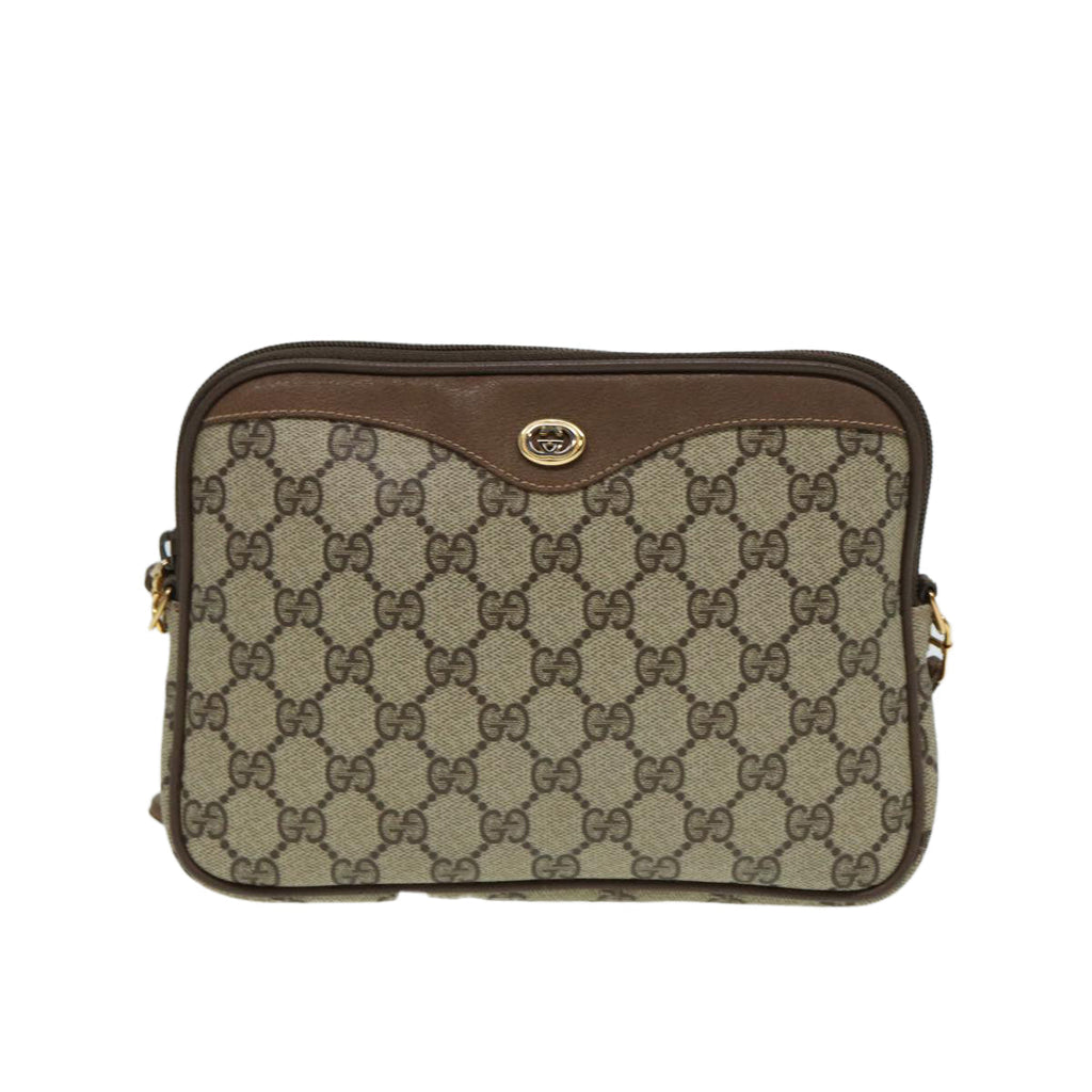 GUCCI GG Supreme Shoulder Bag PVC Beige 97 02 068 ep4929