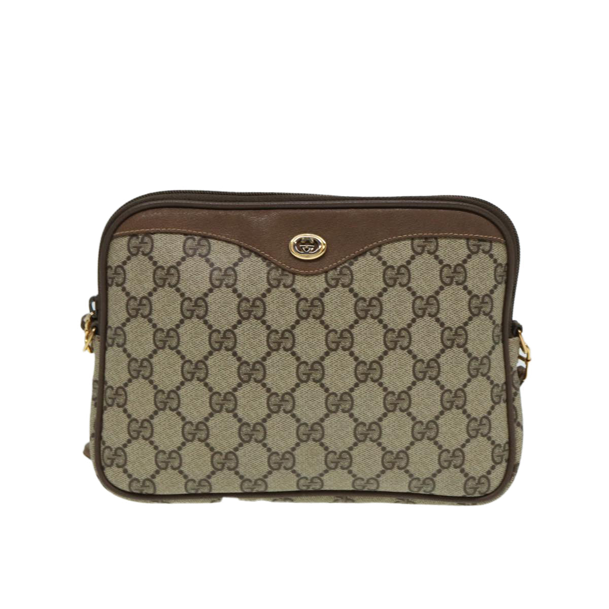 GUCCI GG Supreme Shoulder Bag PVC Beige 97 02 068 ep4929