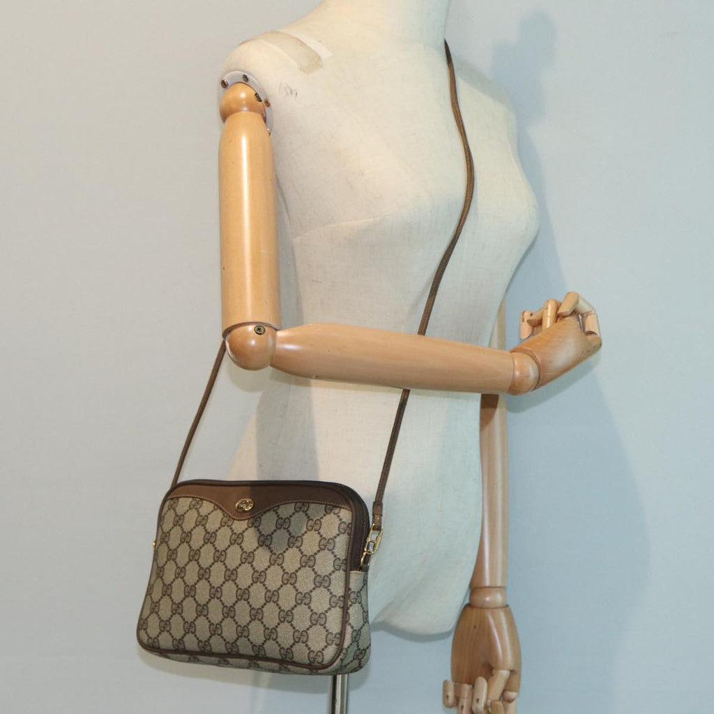 GUCCI GG Supreme Shoulder Bag PVC Beige 97 02 068 ep4929