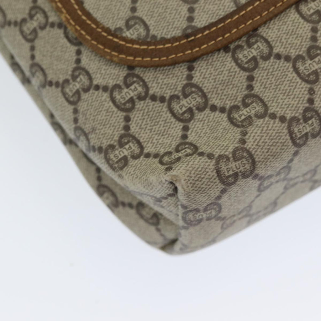 GUCCI GG Plus Supreme Web Sherry Line Tote Bag PVC Beige Red Green ep4936