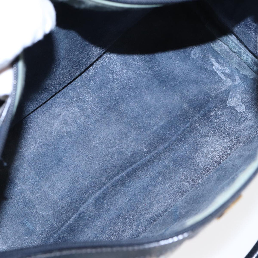 GUCCI GG Supreme Sherry Line Boston Bag PVC Leather Navy Red ep4938