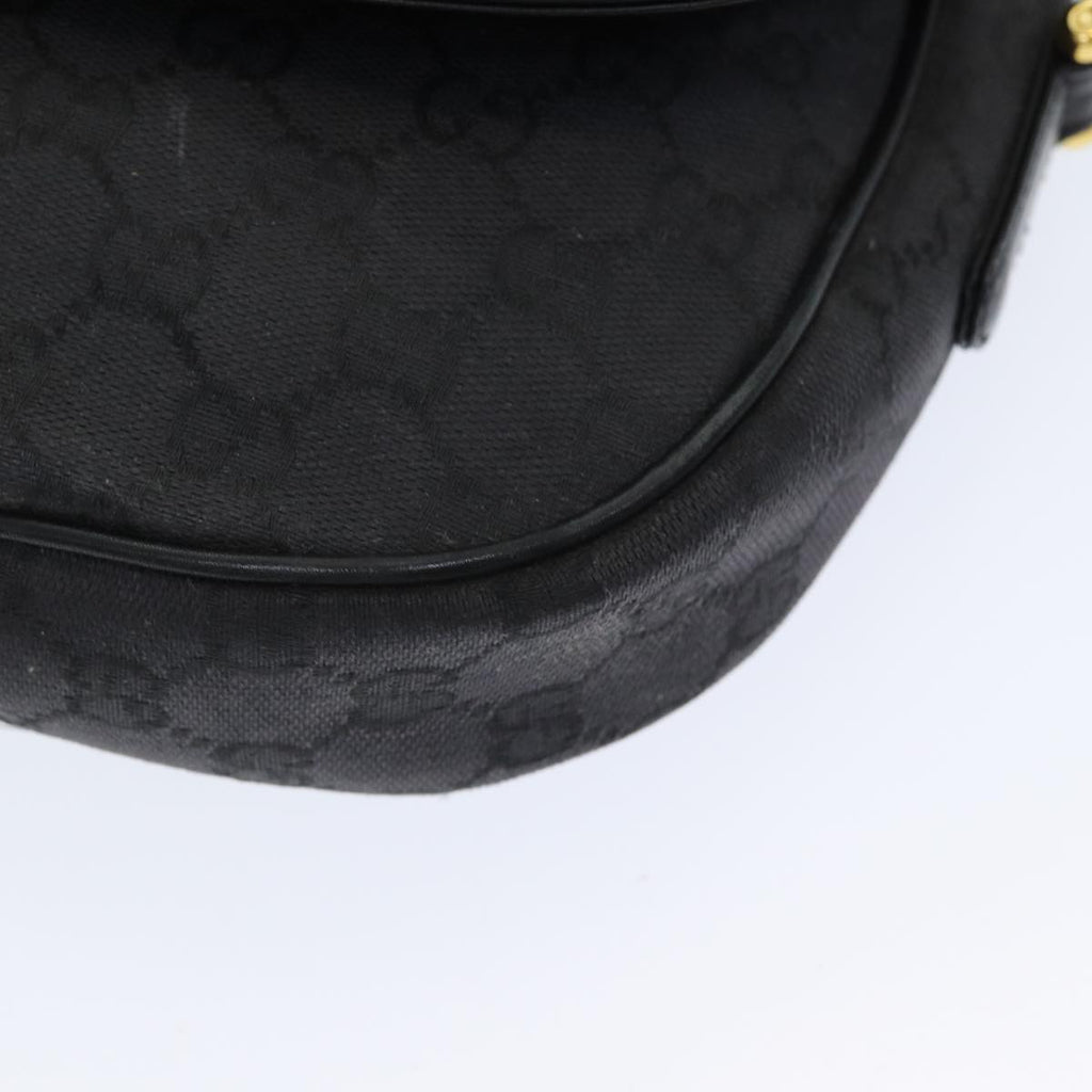 GUCCI GG Canvas Shoulder Bag Black ep4943