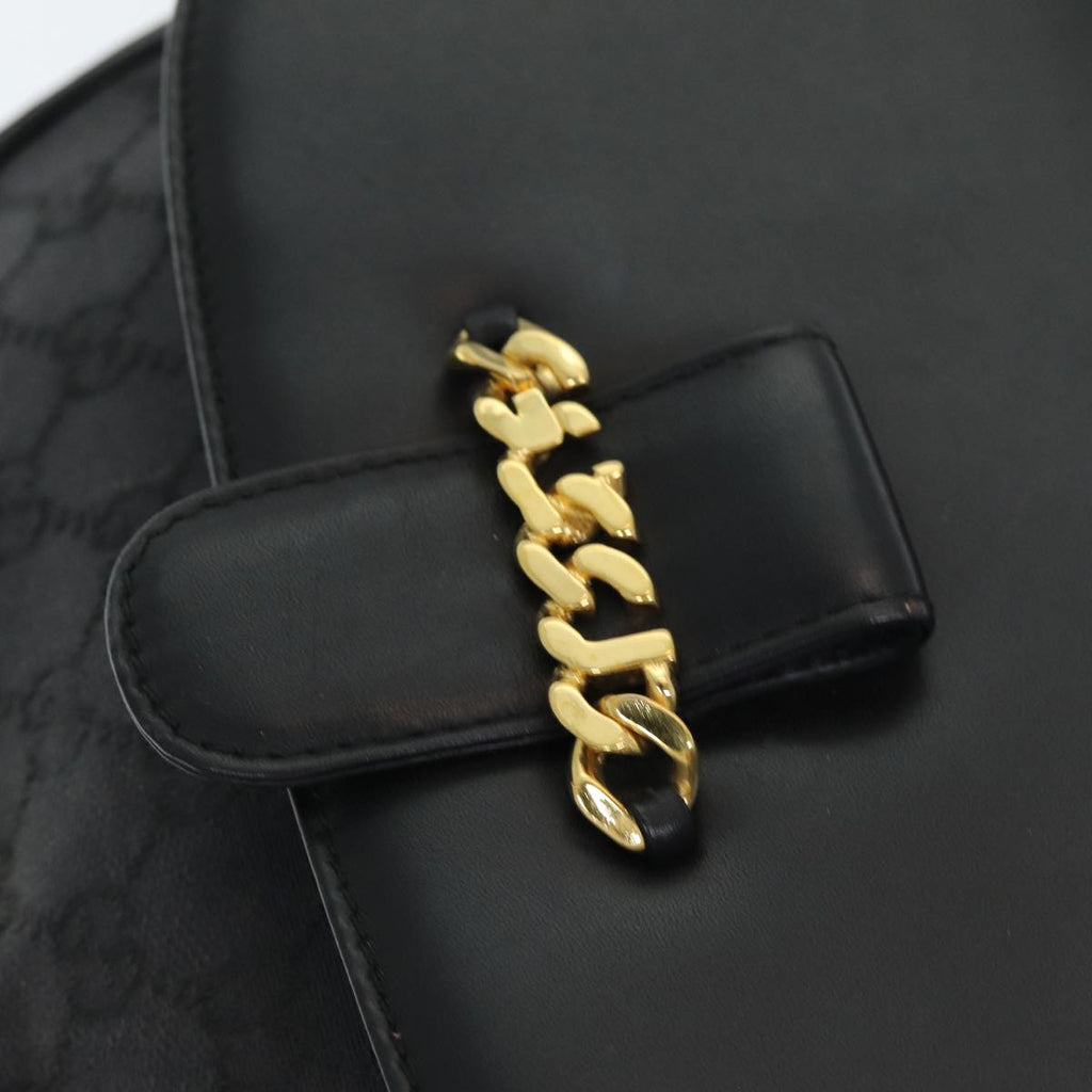 GUCCI GG Canvas Shoulder Bag Black ep4943