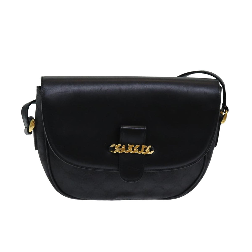 GUCCI GG Canvas Shoulder Bag Black ep4943
