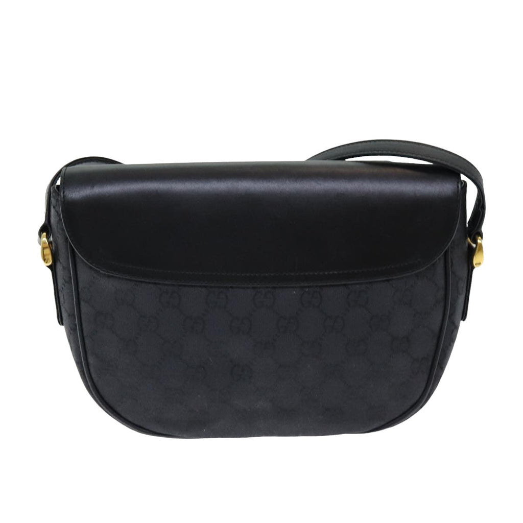 GUCCI GG Canvas Shoulder Bag Black ep4943