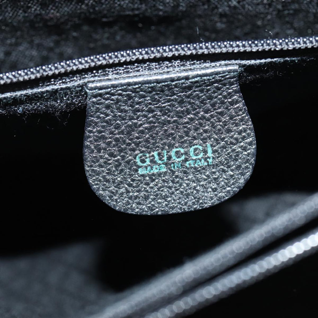 GUCCI Bamboo Hand Bag Suede Black 002 2855 0322 0 ep4961