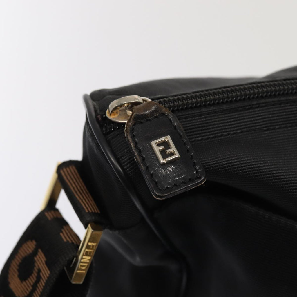 FENDI Shoulder Bag Nylon Black ep4969