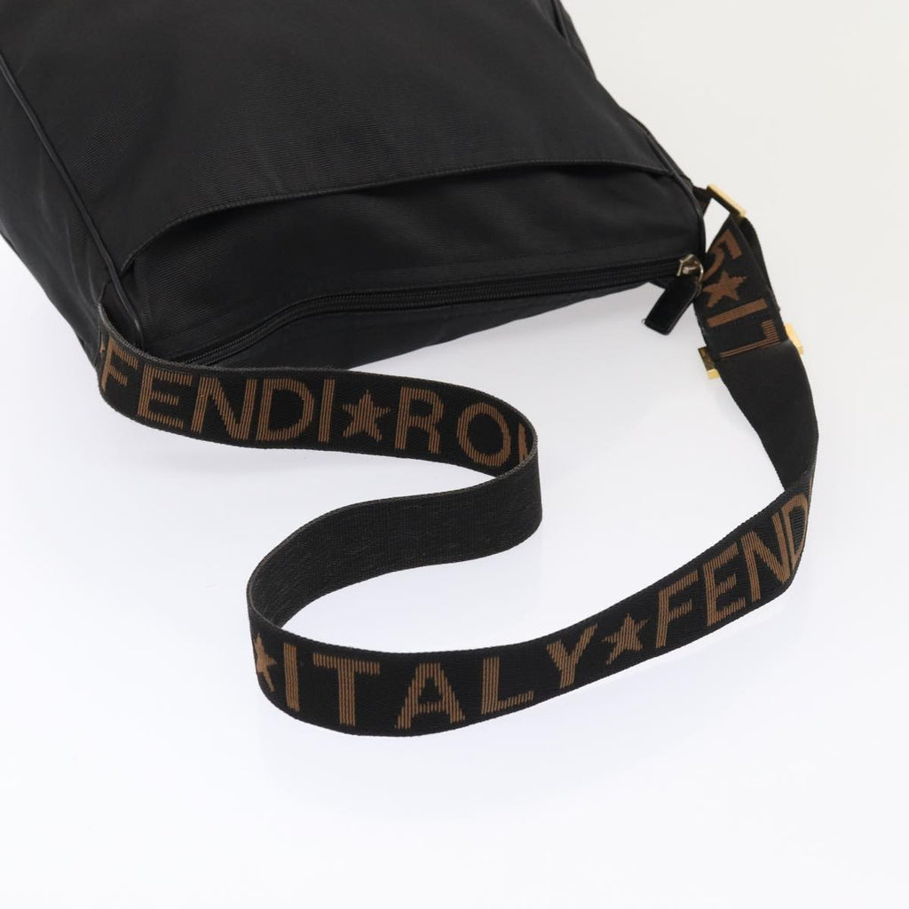 FENDI Shoulder Bag Nylon Black ep4969