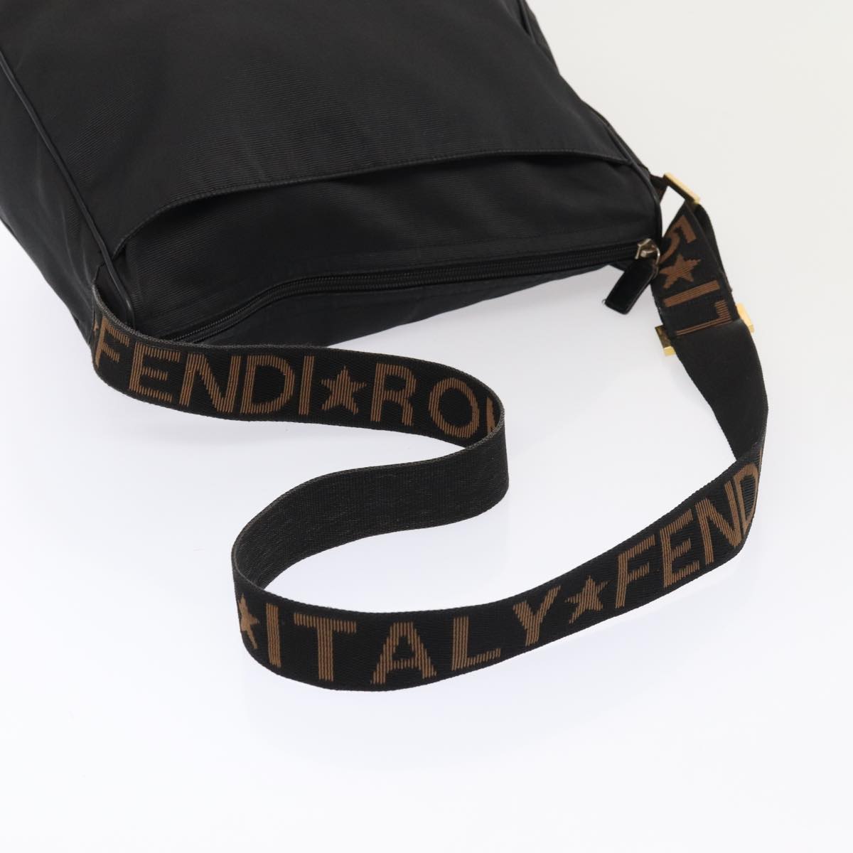 FENDI Shoulder Bag Nylon Black ep4969