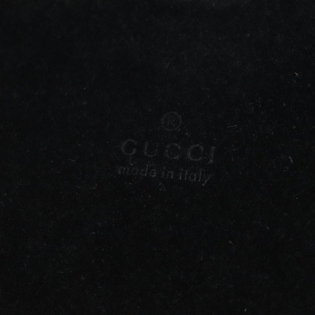 GUCCI Bamboo Shoulder Bag Suede Black 001 3244 ep4971