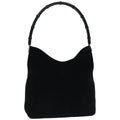 GUCCI Bamboo Shoulder Bag Suede Black 001 3244 ep4971