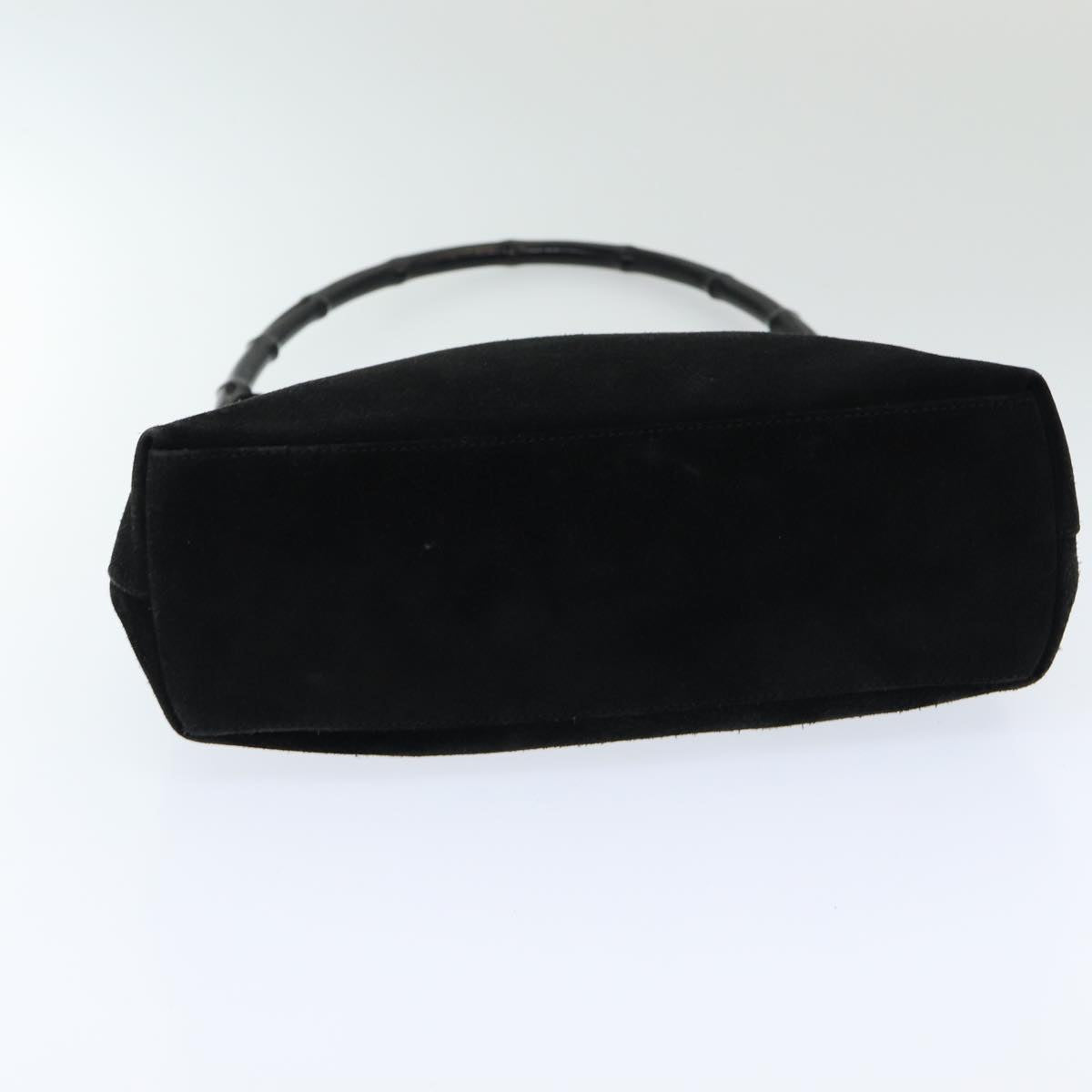 GUCCI Bamboo Shoulder Bag Suede Black 001 3244 ep4971