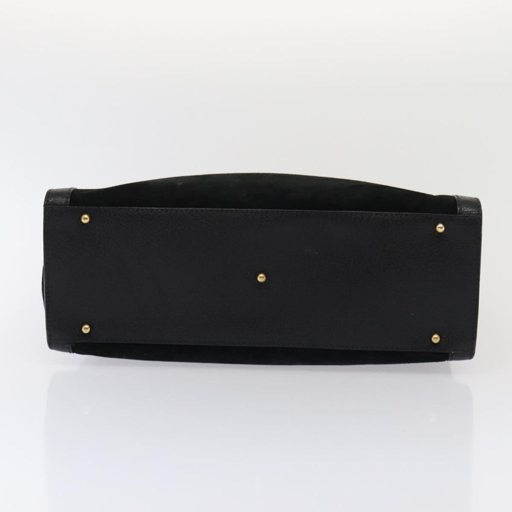 GUCCI Bamboo Hand Bag Suede Black 002 2853 0260 0 ep4973
