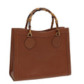 GUCCI Bamboo Hand Bag Leather Brown 002 2058 0260 ep4976