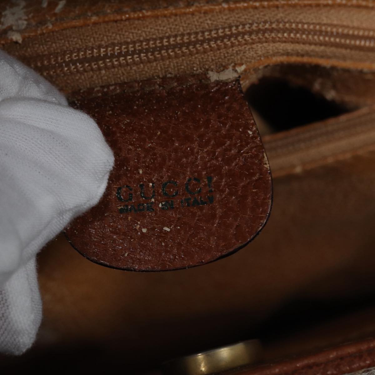 GUCCI Bamboo Hand Bag Leather Brown 002 2058 0260 ep4976