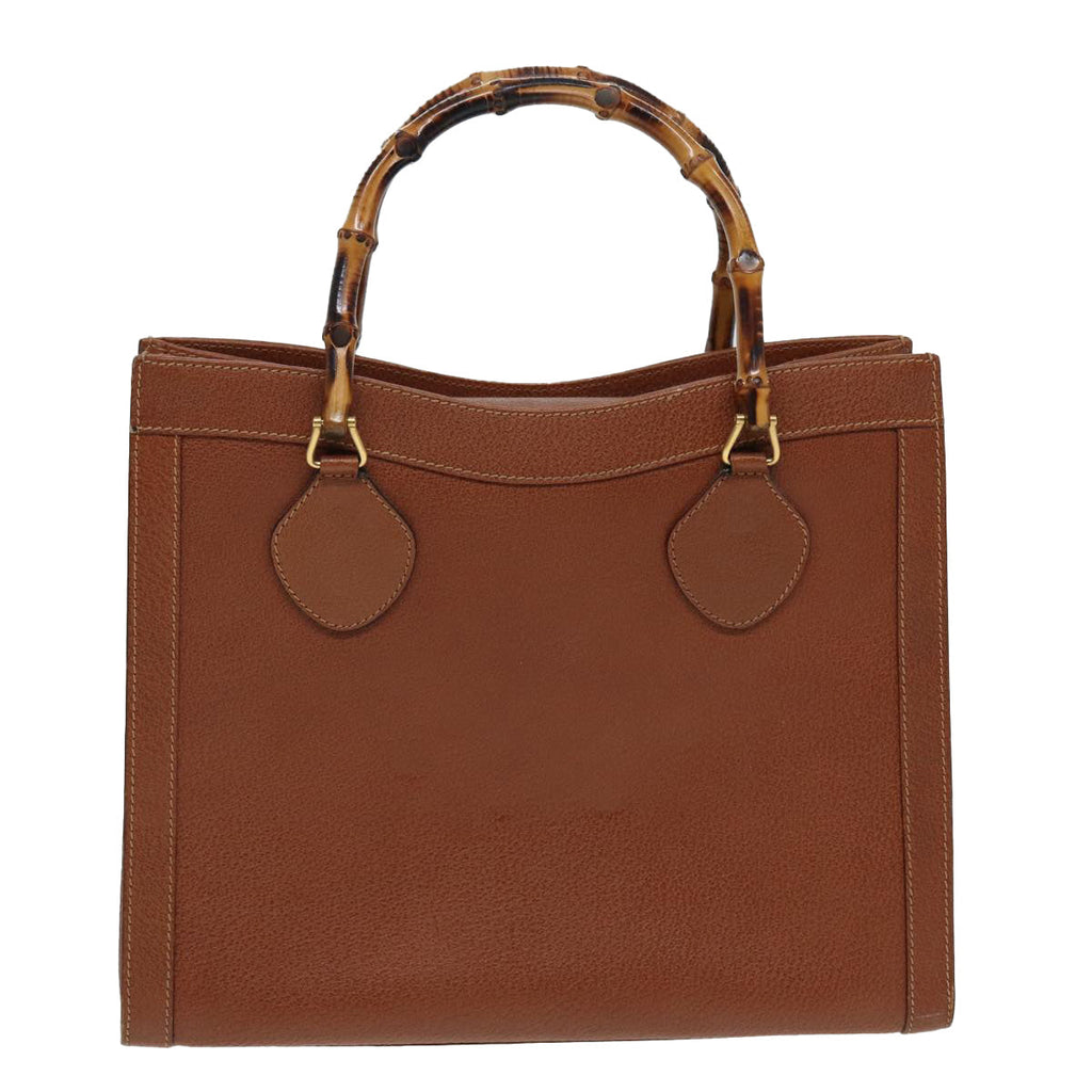 GUCCI Bamboo Hand Bag Leather Brown 002 2058 0260 ep4976