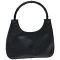 GUCCI Bamboo Hand Bag Leather Black 001 3739 ep4978