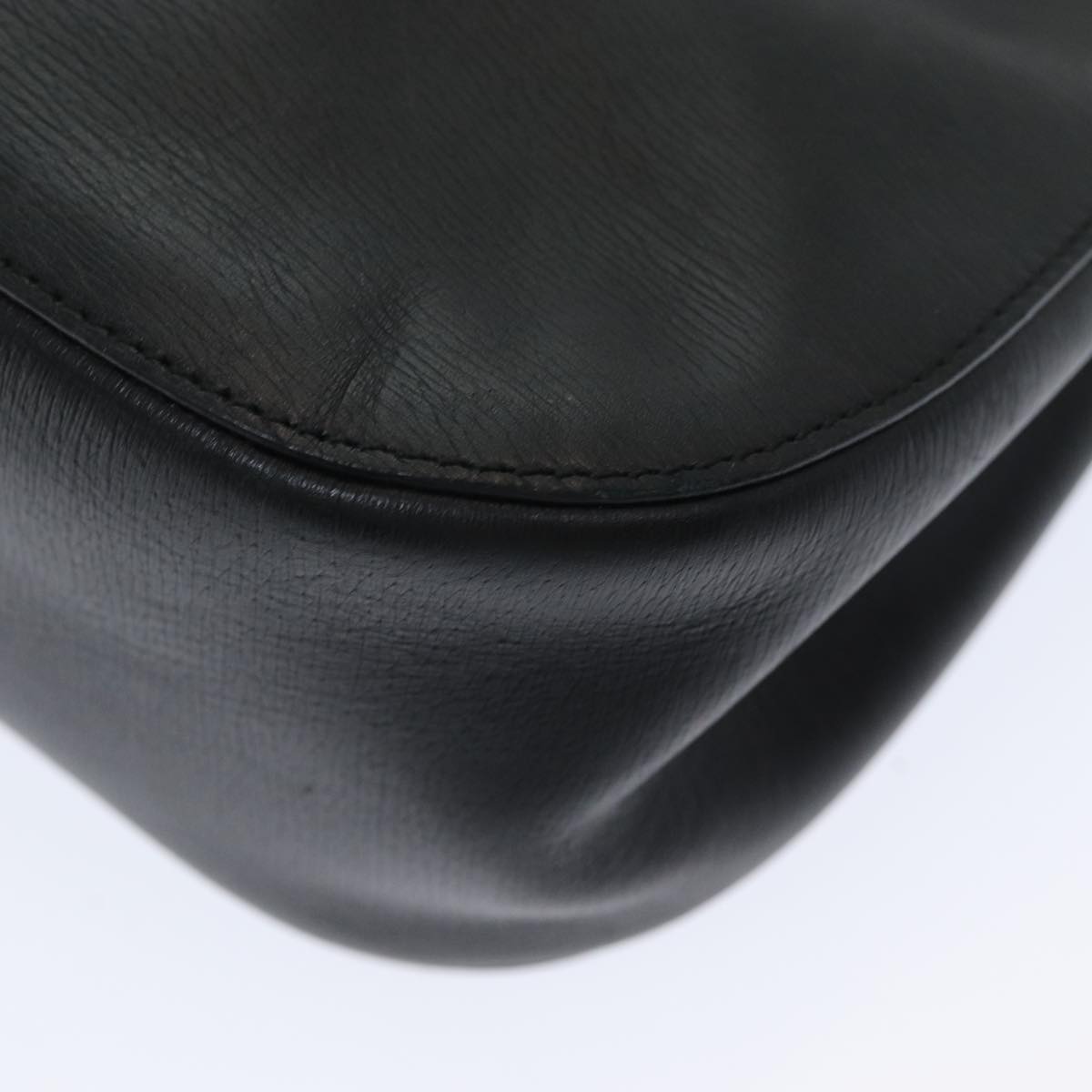 GUCCI Bamboo Hand Bag Leather Black 001 3739 ep4978
