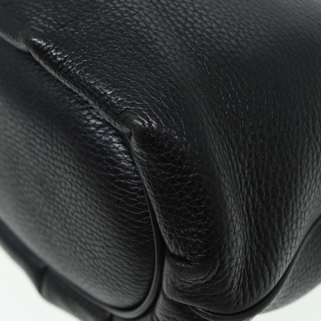 GUCCI Shoulder Bag Leather Black ep4979
