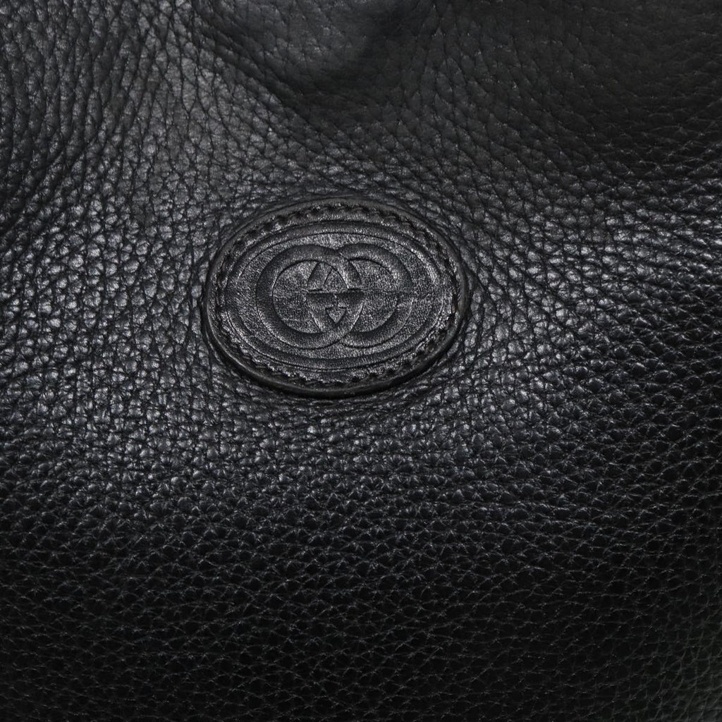 GUCCI Shoulder Bag Leather Black ep4979