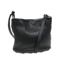 GUCCI Shoulder Bag Leather Black ep4979