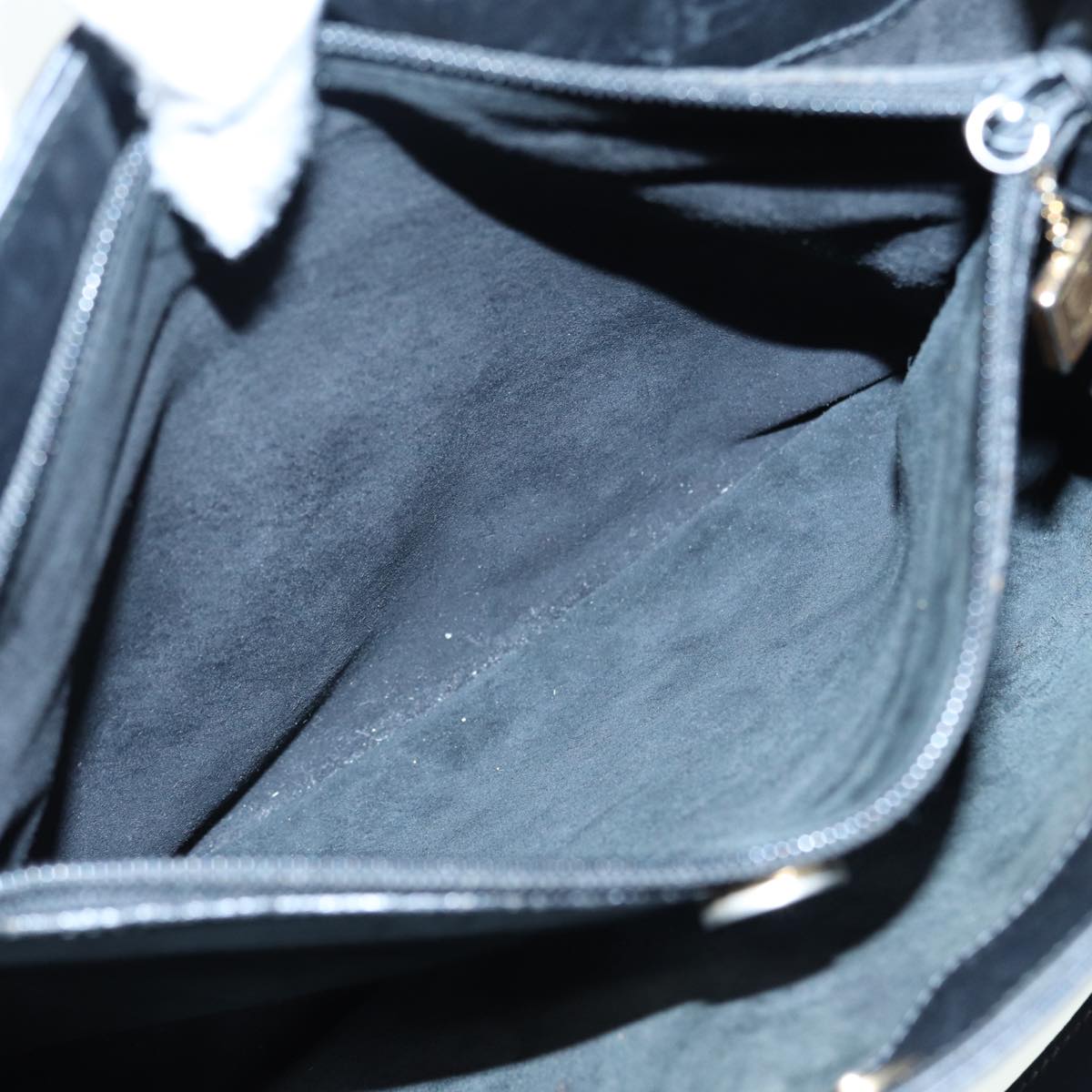 GUCCI Shoulder Bag Leather Black ep4979