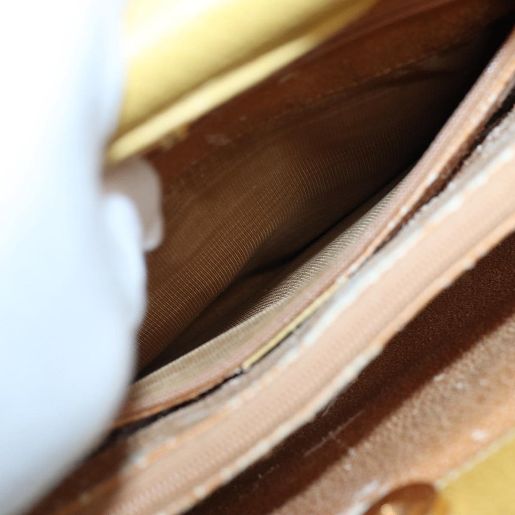 GUCCI Bamboo Hand Bag Leather Yellow 002 1186 0259 ep4981