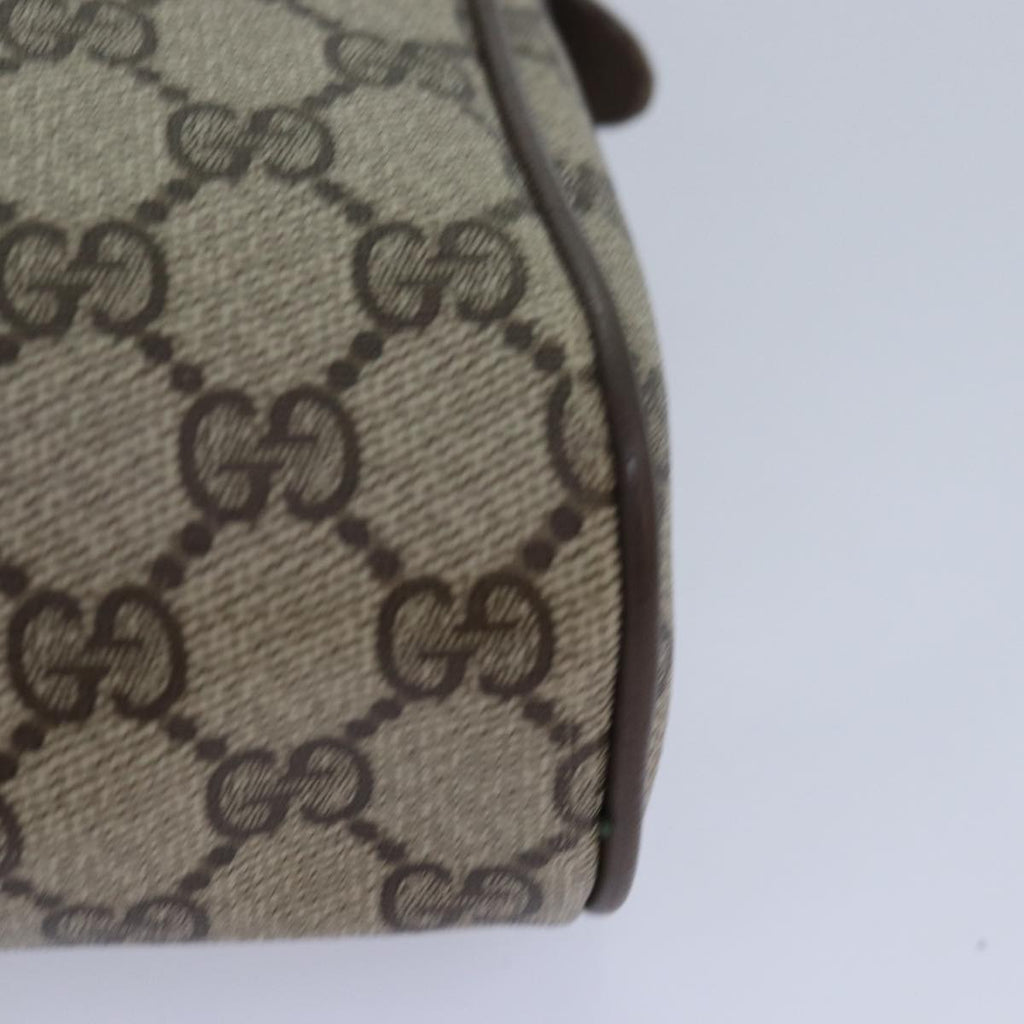 GUCCI GG Supreme Web Sherry Line Clutch Bag PVC Beige Red 89 01 012 ep4988