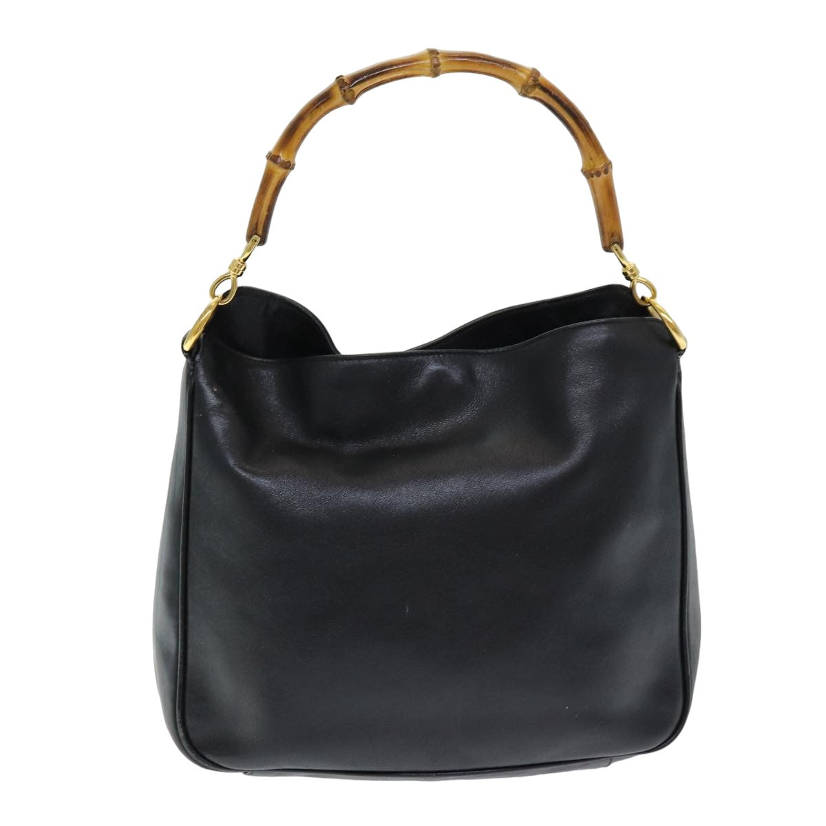 GUCCI Bamboo Hand Bag Nylon Black 001 0166 1638 ep4993