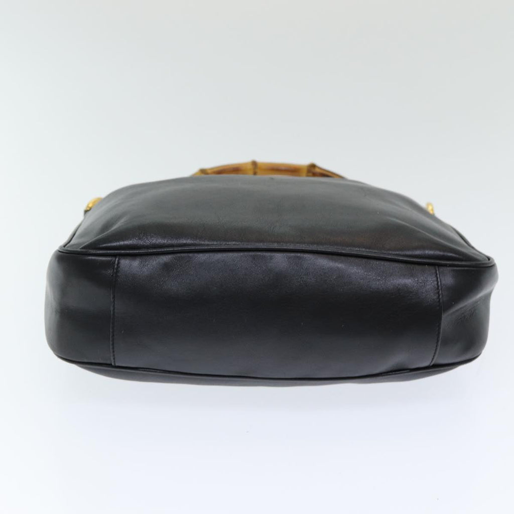 GUCCI Bamboo Hand Bag Nylon Black 001 0166 1638 ep4993