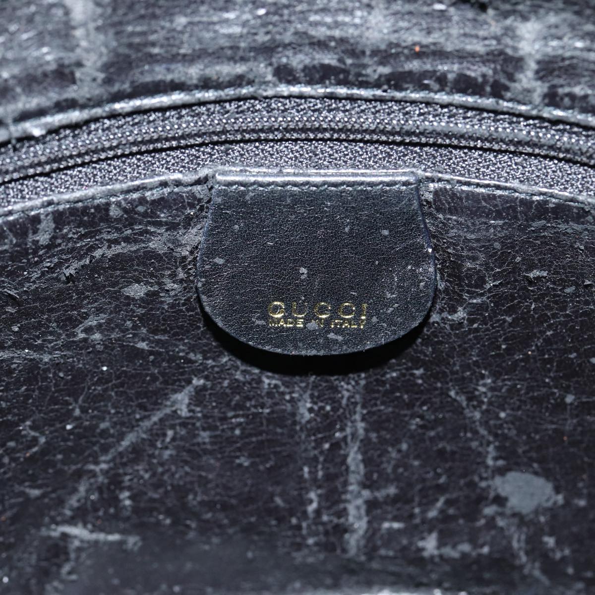 GUCCI Bamboo Hand Bag Nylon Black 001 0166 1638 ep4993