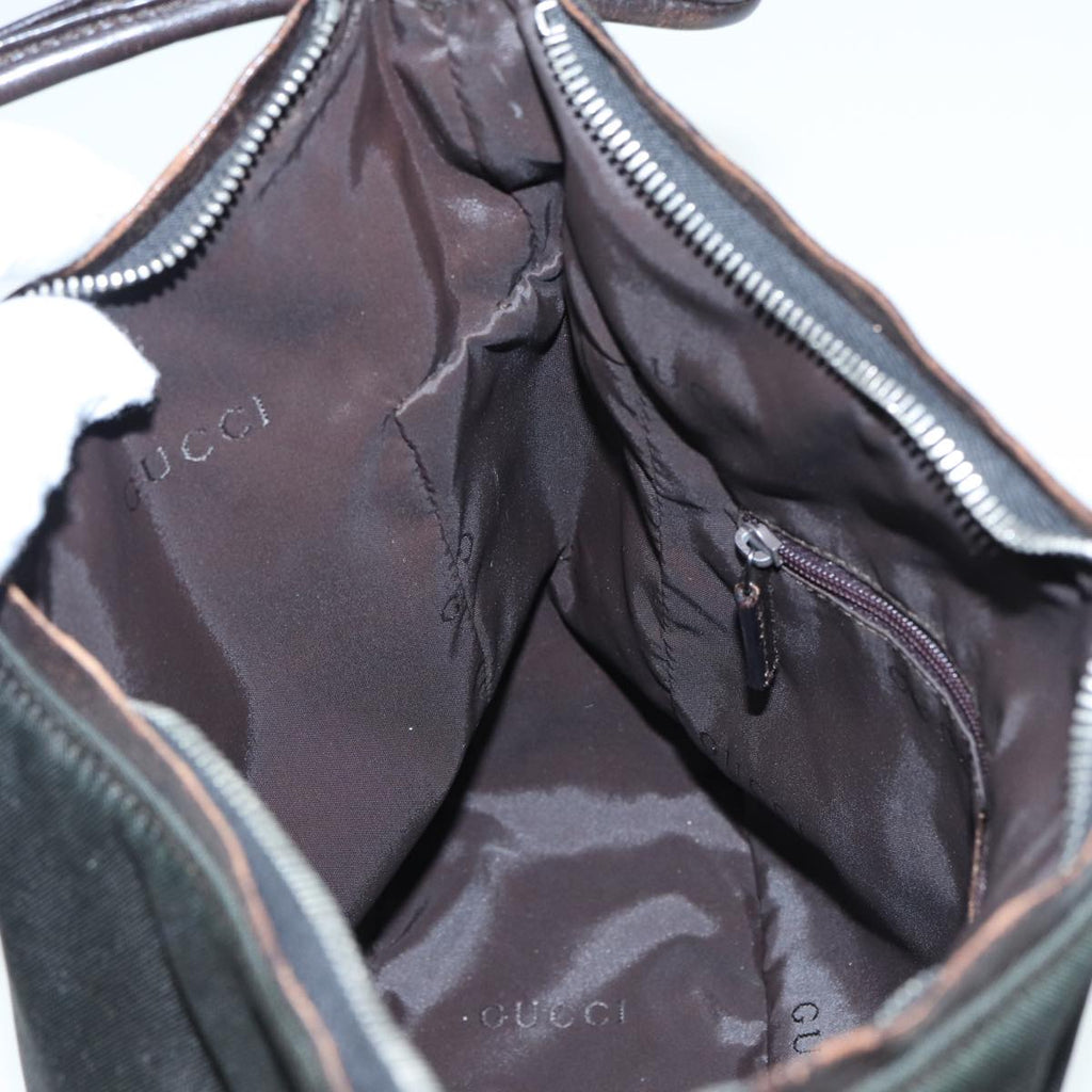 GUCCI Shoulder Bag Nylon Khaki ep4994