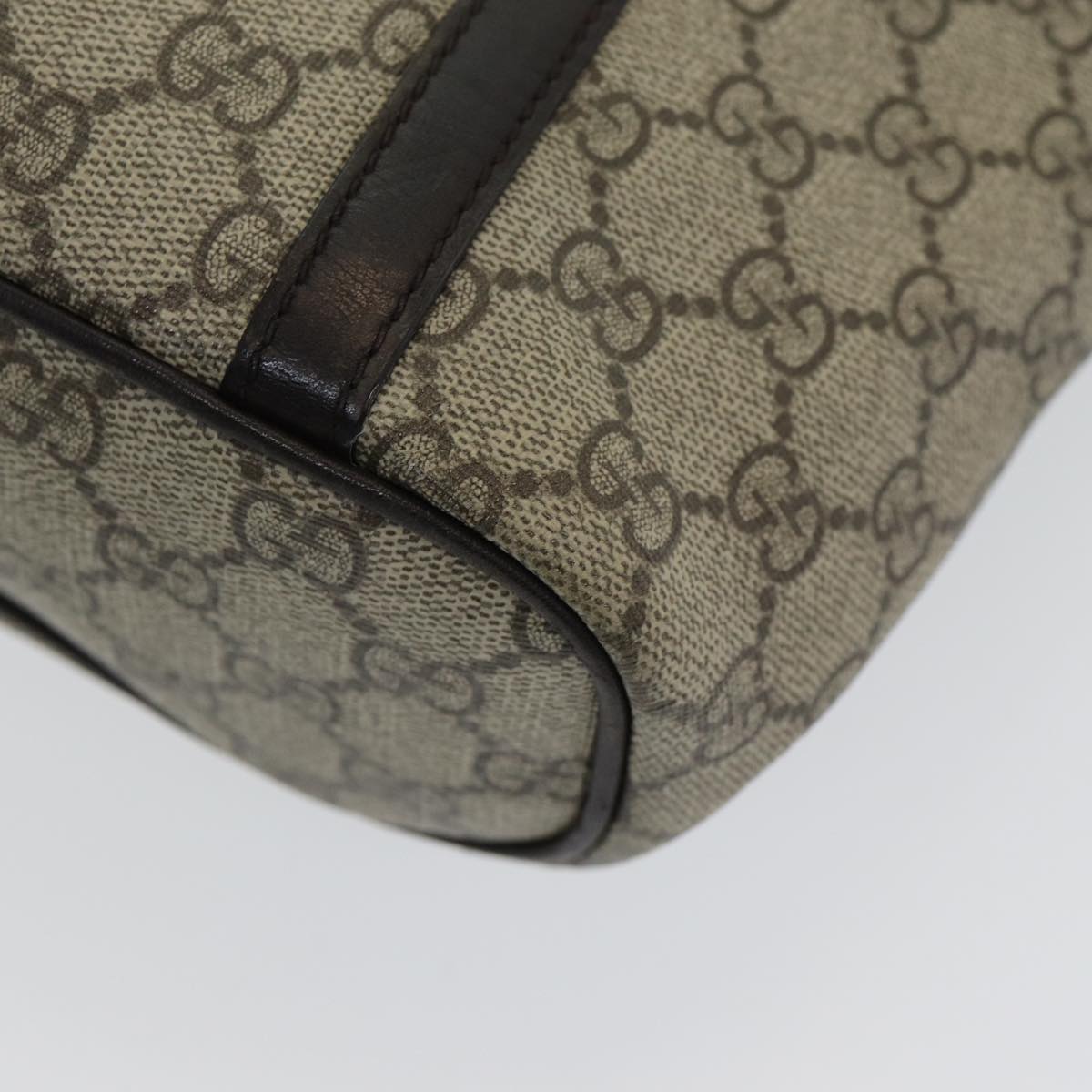 GUCCI GG Supreme Tote Bag PVC Outlet 2way Beige 388929 ep4999
