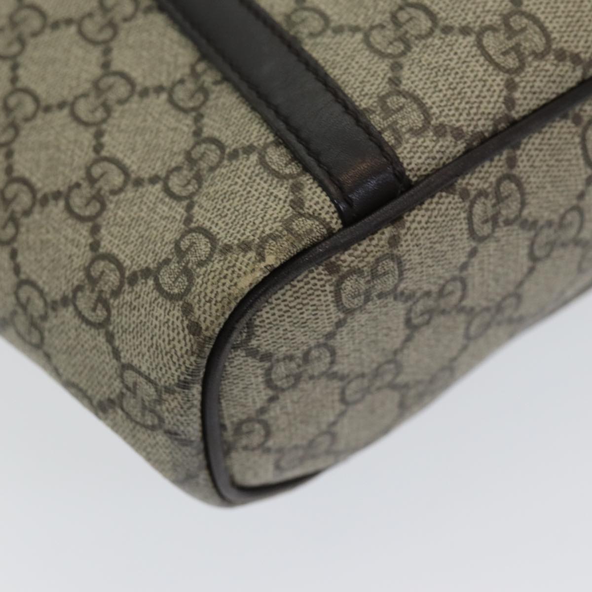 GUCCI GG Supreme Tote Bag PVC Outlet 2way Beige 388929 ep4999