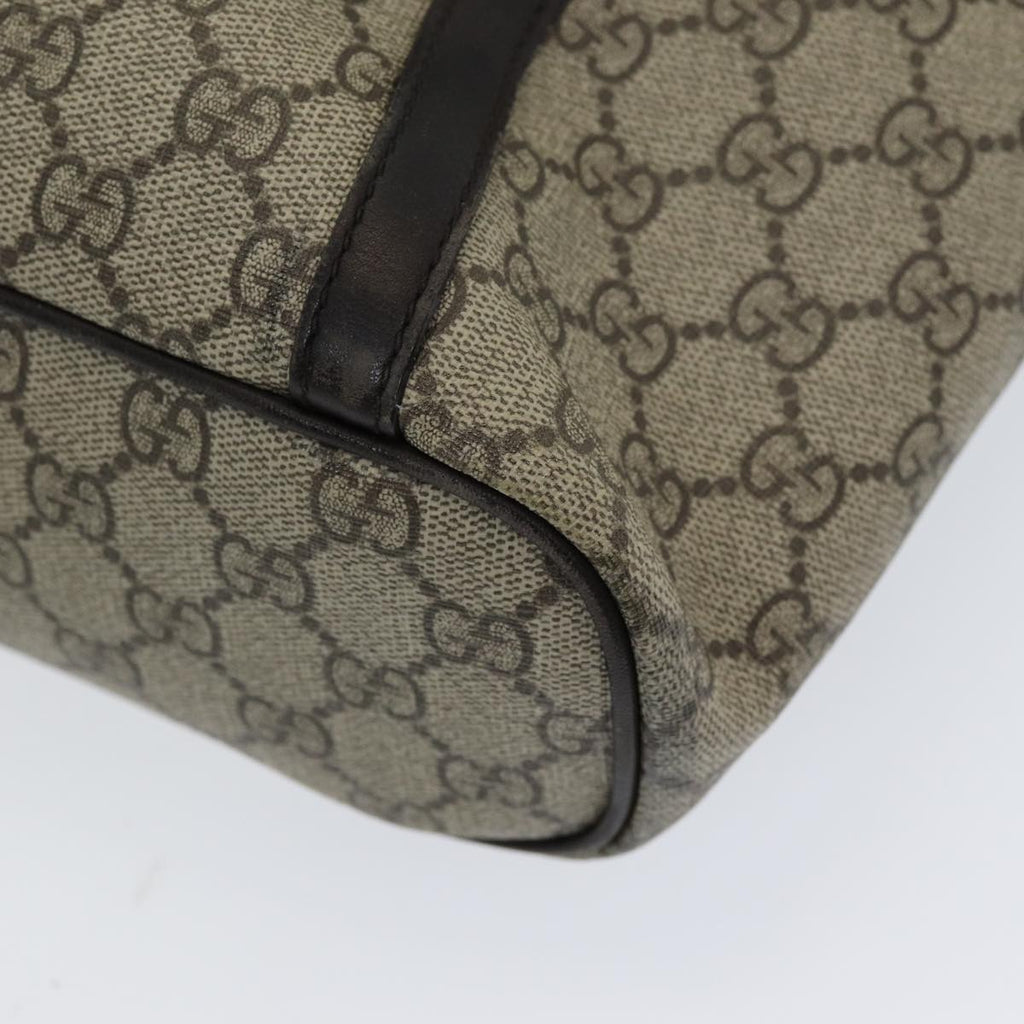 GUCCI GG Supreme Tote Bag PVC Outlet 2way Beige 388929 ep4999