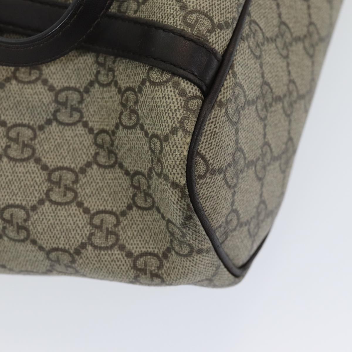 GUCCI GG Supreme Tote Bag PVC Outlet 2way Beige 388929 ep4999