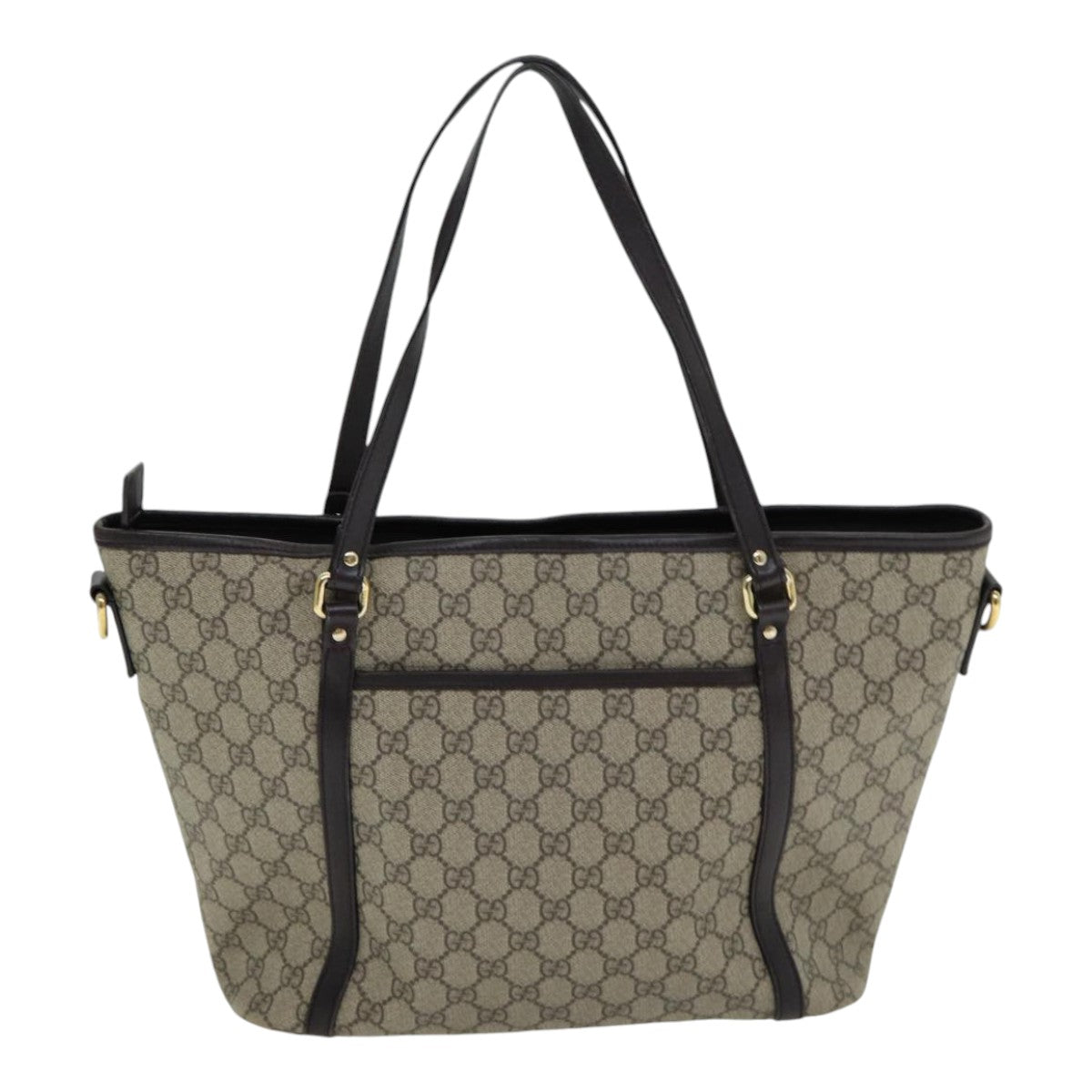GUCCI GG Supreme Tote Bag PVC Outlet 2way Beige 388929 ep4999
