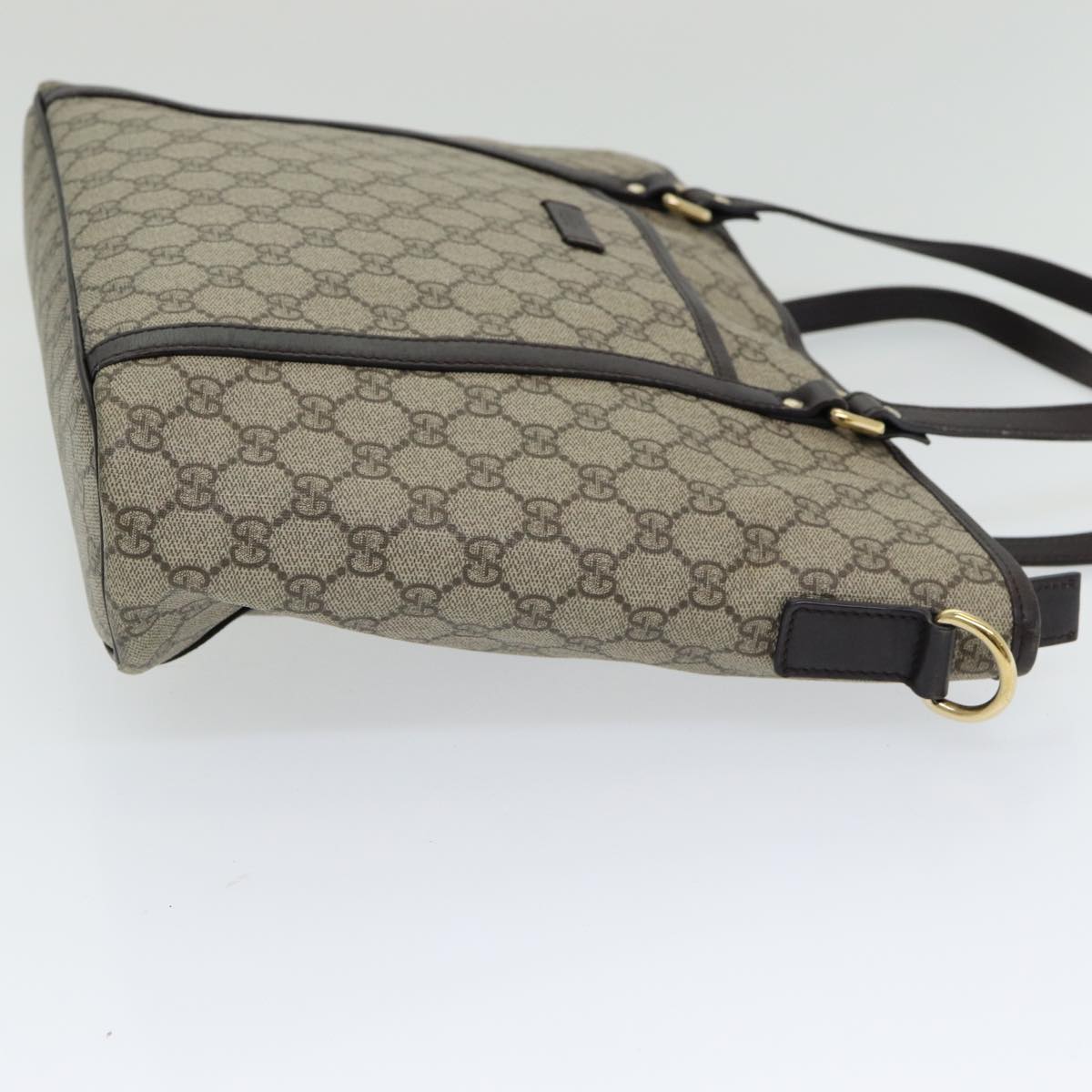 GUCCI GG Supreme Tote Bag PVC Outlet 2way Beige 388929 ep4999