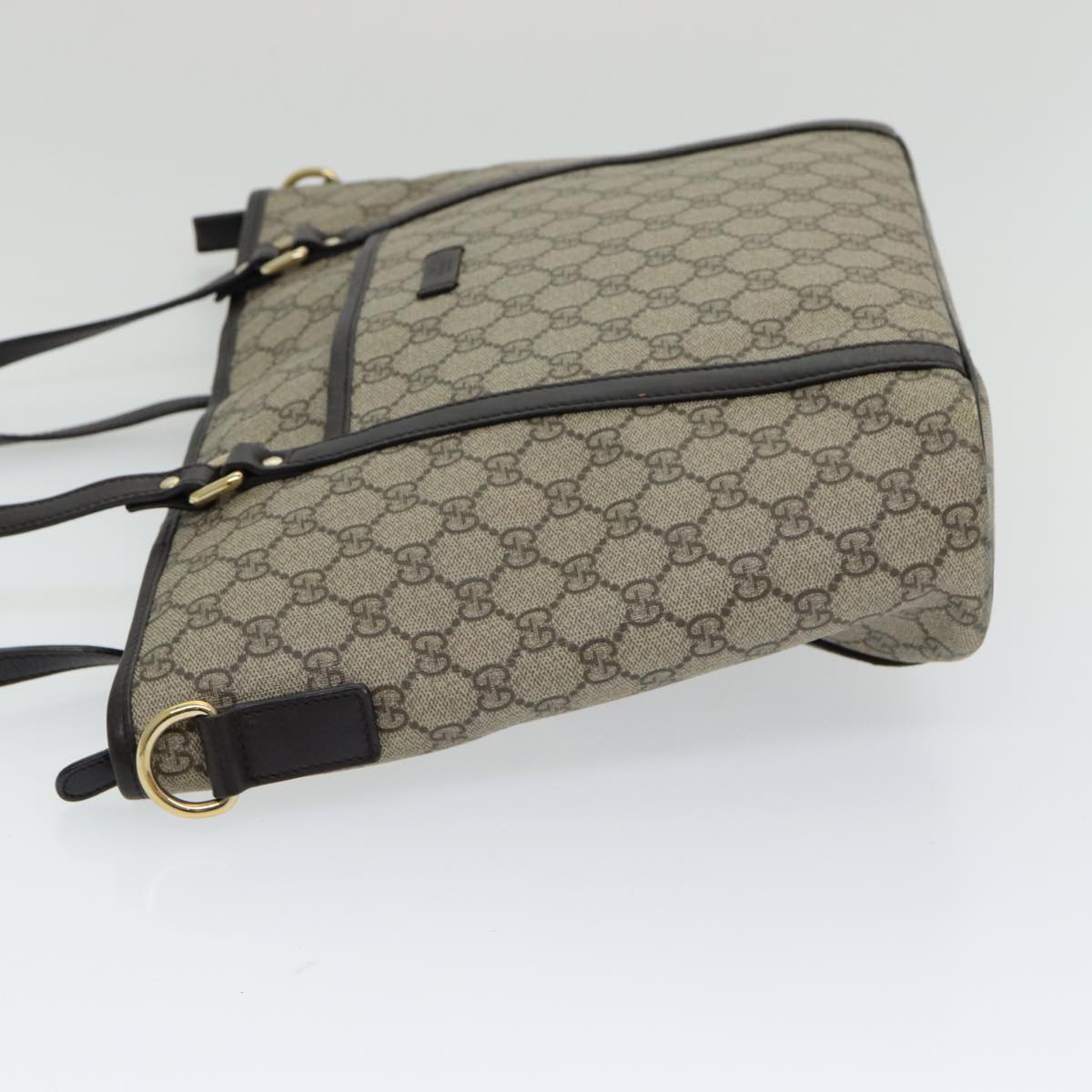 GUCCI GG Supreme Tote Bag PVC Outlet 2way Beige 388929 ep4999