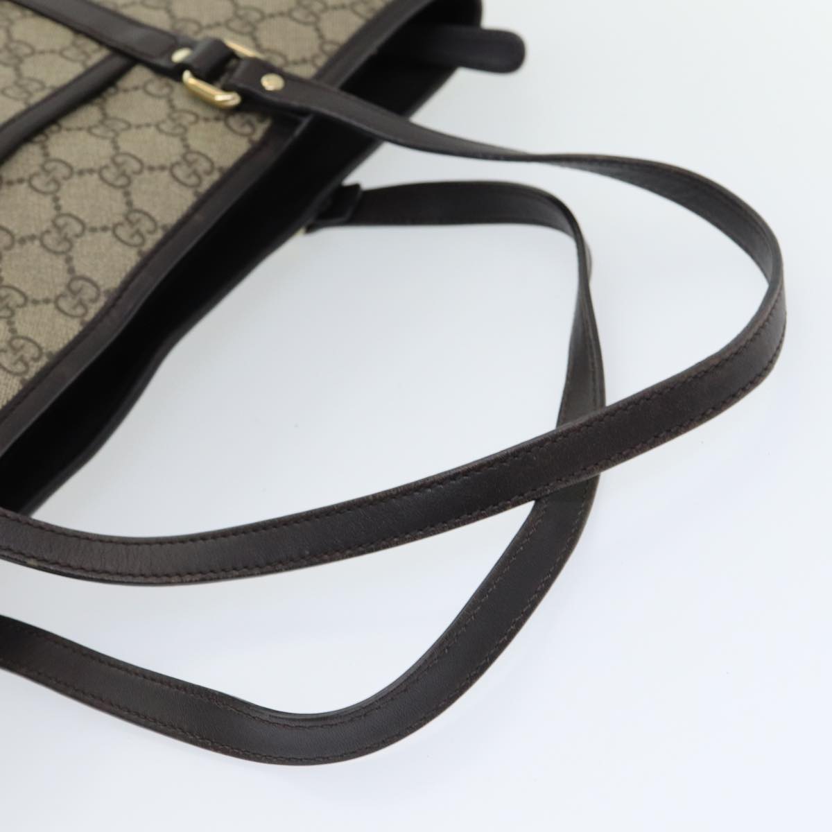 GUCCI GG Supreme Tote Bag PVC Outlet 2way Beige 388929 ep4999