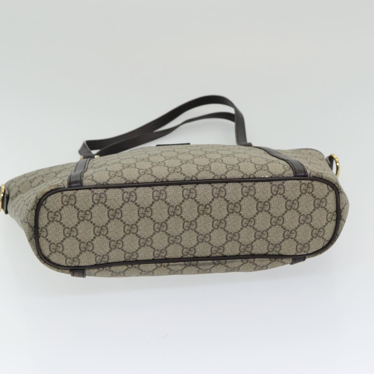 GUCCI GG Supreme Tote Bag PVC Outlet 2way Beige 388929 ep4999