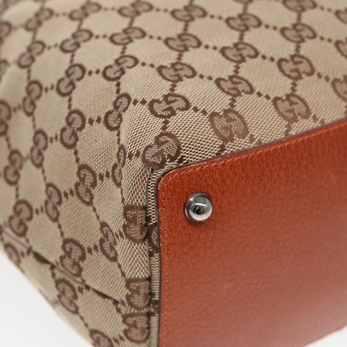 GUCCI GG Canvas Tote Bag Beige 120836 ep5002