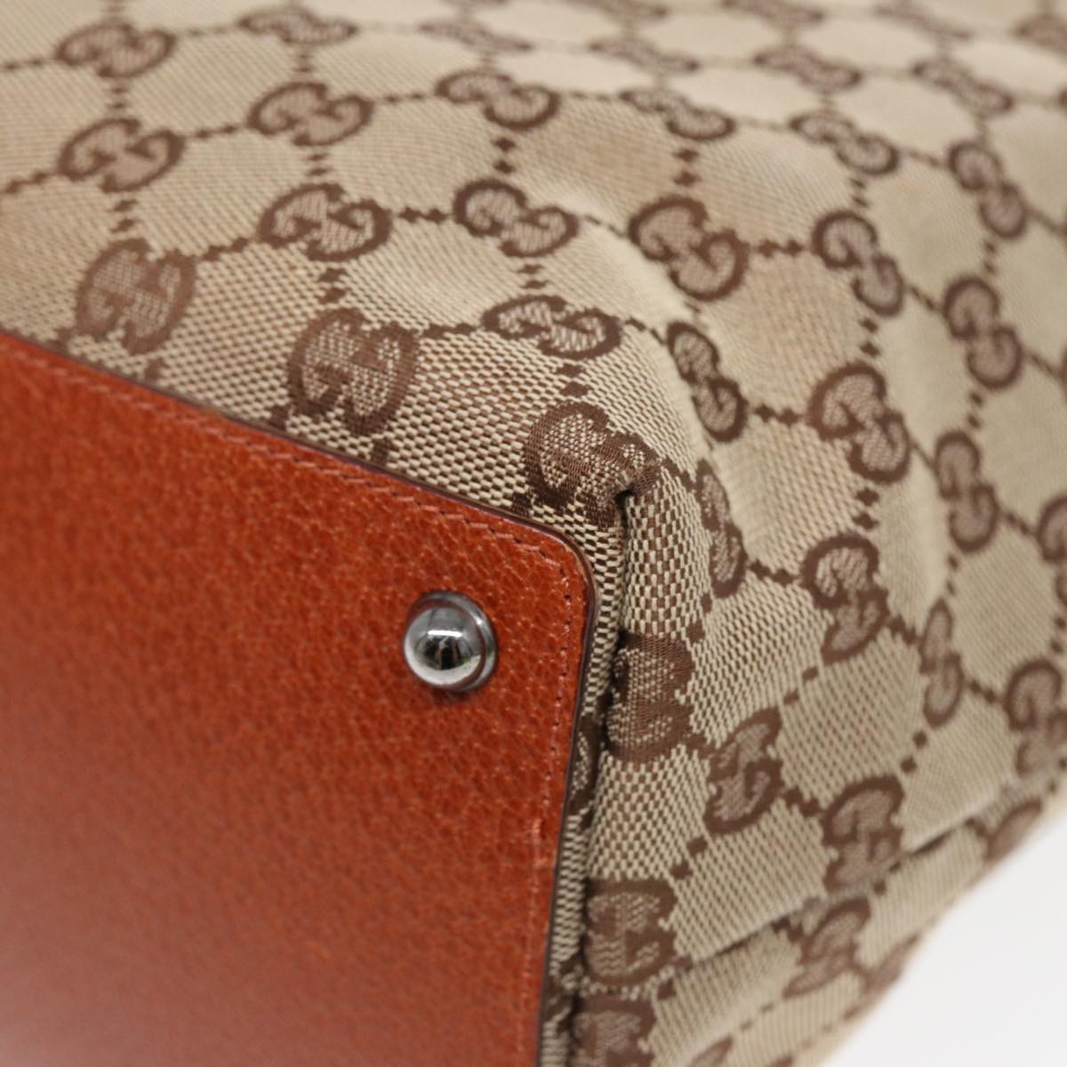 GUCCI GG Canvas Tote Bag Beige 120836 ep5002