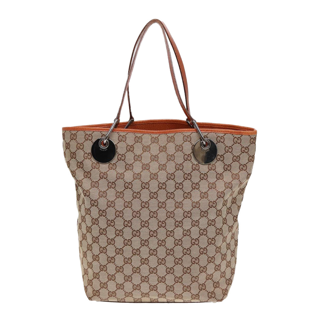 GUCCI GG Canvas Tote Bag Beige 120836 ep5002