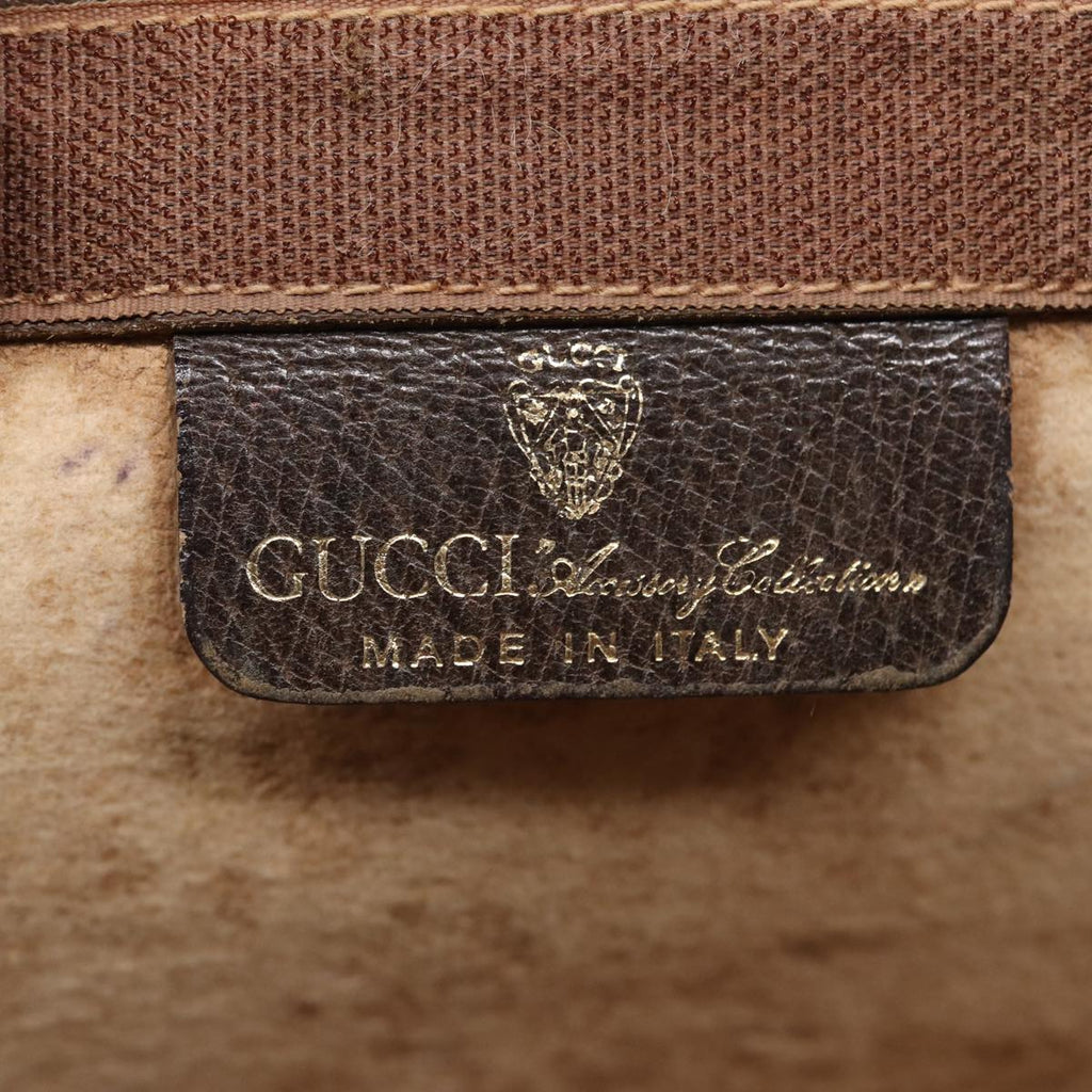 GUCCI GG Supreme Web Sherry Line Clutch Bag Beige Red Green 010 378 ep5011