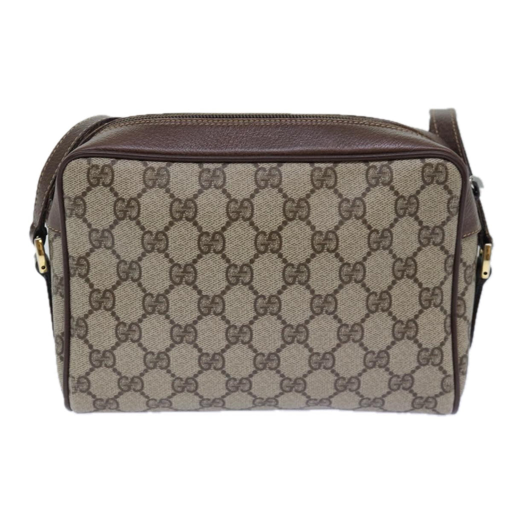 GUCCI GG Supreme Web Sherry Line Shoulder Bag PVC Beige 001 44 6655 ep5014