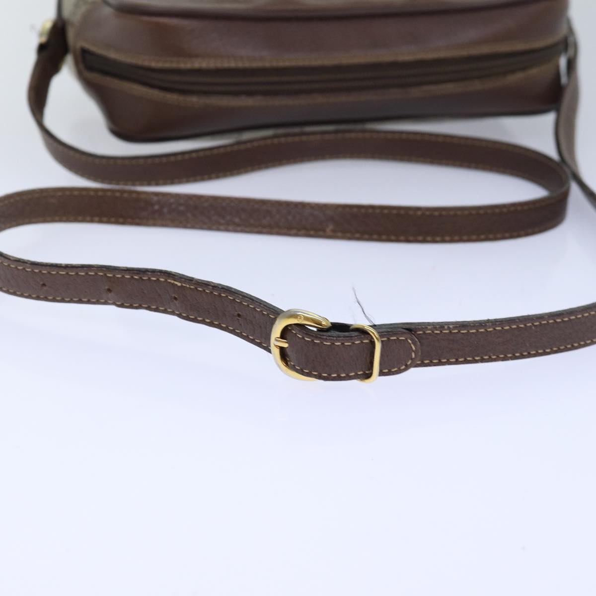 GUCCI GG Supreme Web Sherry Line Shoulder Bag PVC Beige 001 44 6655 ep5014