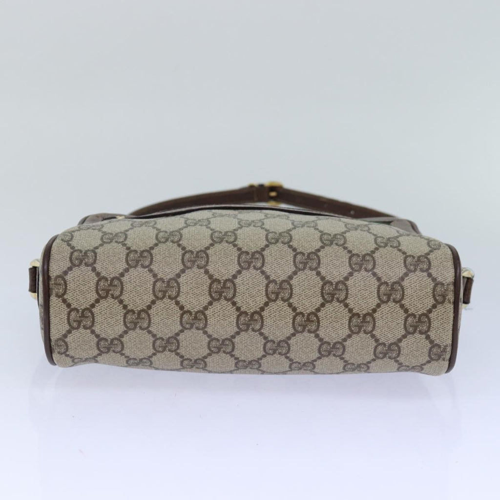 GUCCI GG Supreme Web Sherry Line Shoulder Bag PVC Beige 001 44 6655 ep5014