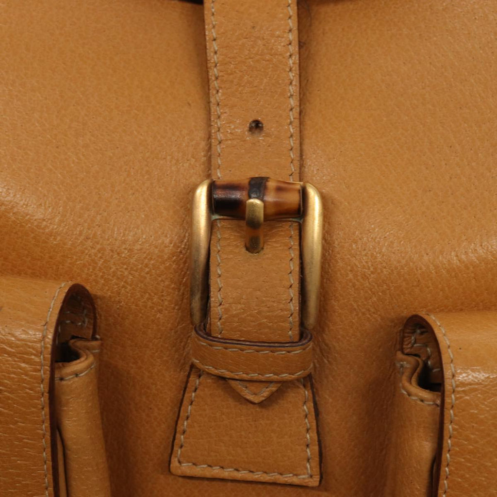 GUCCI Bamboo Backpack Leather Brown 003 2058 0016 ep5026