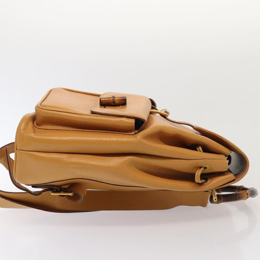 GUCCI Bamboo Backpack Leather Brown 003 2058 0016 ep5026